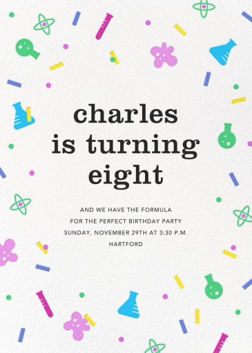 Sci-fetti (Photo) - Invitation by Paperless Post - Back