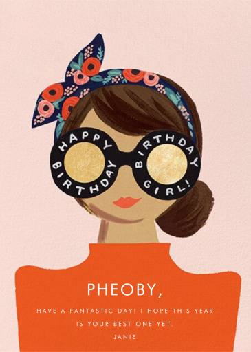 Birthday Shades - Birthday Card by Rifle Paper Co.