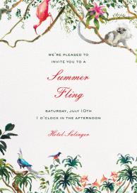 Watercolor Jungle (Inslee Fariss) - Summer Party Invitation by Dogwood Hill