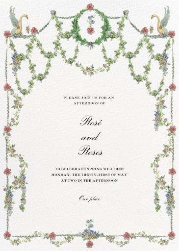Mythical Garden - Spring Party Invitation by Stephanie Fishwick