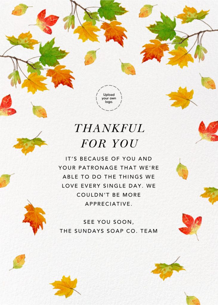Falling Foliage Invitation