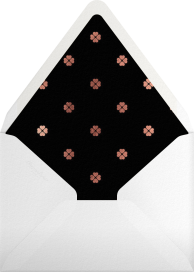 Rose Gold Wavy Dots Pattern Invitation Envelope