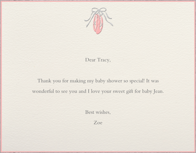 Ballet Slippers - Stationery by Paperless Post