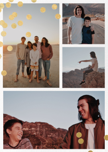 Confetti Multi-Photo (Tall) - Holiday Card by kate spade new york