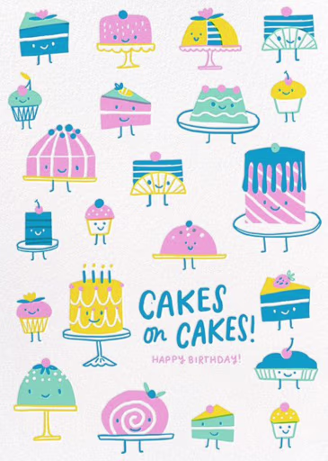 Cakes on Cakes - Birthday Card by Hello!Lucky