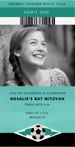 Courtside Seats - Bar & Bat Mitzvah Invitation by Paperless Post