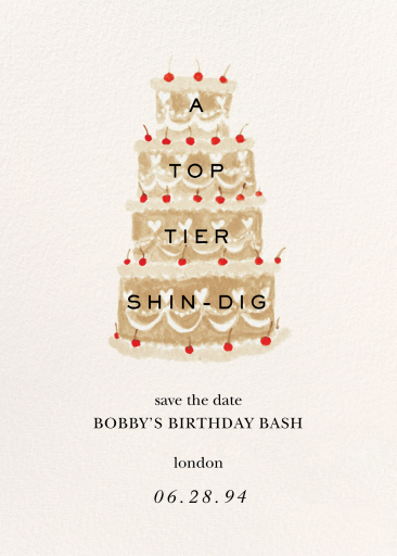 Top Tier - Invitation by Ten Story Stationery