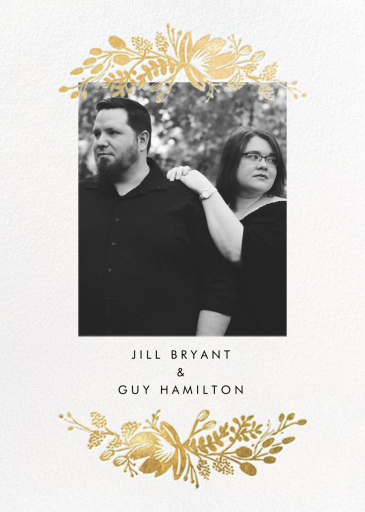 Floral Silhouette (Portrait Photo Invitation) - Wedding Invitation by Rifle Paper Co.