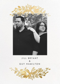 Floral Silhouette (Portrait Photo Invitation) by Rifle Paper Co.