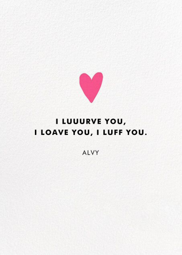 True Loaf - Valentine's Day Card by Hello!Lucky - Back