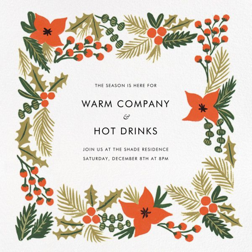 Holiday Potpourri (Square) - Winter Party Invitation by Rifle Paper Co.