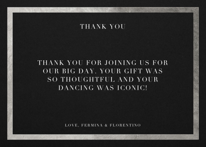 Editorial II (Stationery) - Thank You Card by Paperless Post