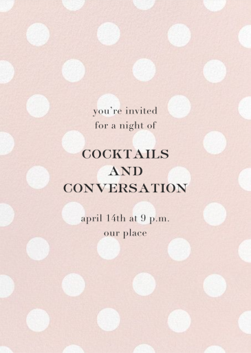 Evergreen Dots - Cocktail Party Invitation by kate spade new york