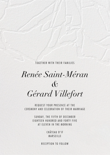 Liaison - Wedding Invitation by Kelly Wearstler