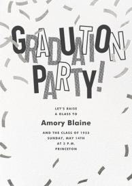 Ticker Tape Triumph - Graduation Invitation by Paperless Post