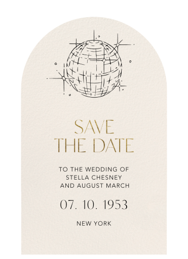 Disco Gleam - Save the Date by Paperless Post