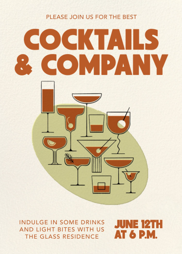 Groovy Cocktails - Cocktail Party Invitation by Paperless Post