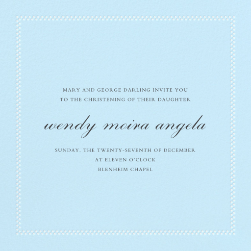 Uneven Dots (New) - Baptism & Christening Invitation by Paperless Post