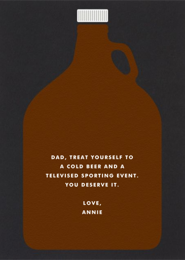 Beer Growler by The Indigo Bunting - Back