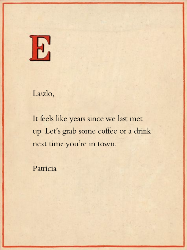 Red Letter by John Derian - Back