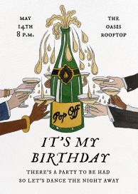 „Pop The Bubbly“ – Einladung zur Silvesterfeier