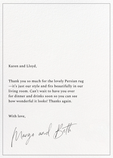 Lens of Love - Thank You Card by Paperless Post - Back