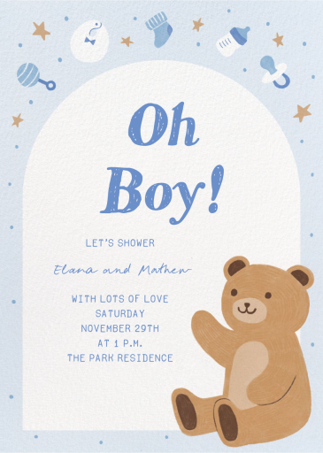 Honey Bear - Baby Shower Invitation by Paperless Post