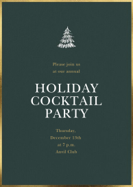 Scribble Tree - Corporate Holiday Party Invitation by Sugar Paper