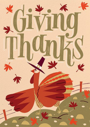 Fowl Weather (Greeting) - Thanksgiving Card by Paperless Post