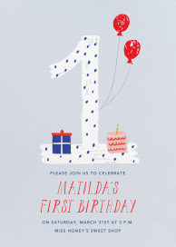 One to Remember - First Birthday Invitation by Mr. Boddington's Studio