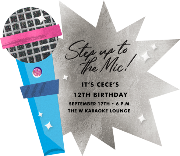 Karaoke Cutout by Cheree Berry Paper & Design