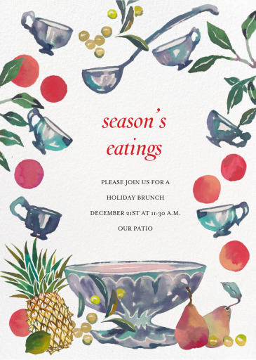 Punch Bowl - Holiday Party Invitation by Happy Menocal
