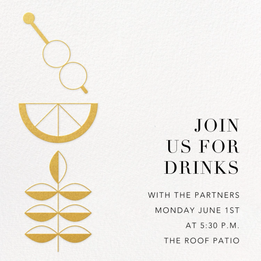 With a Twist - Cocktail Party Invitation by Paperless Post