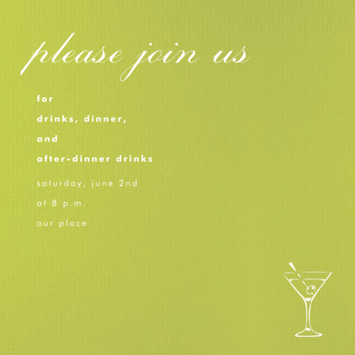 Chartreuse - Party Invitation by Paperless Post