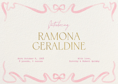 Dancing Ribbon by Paperless Post