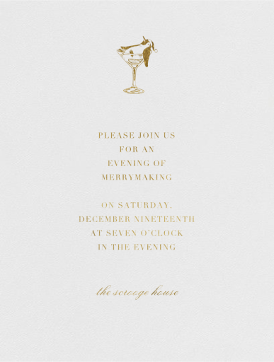 Tipsy Turvy - Winter Party Invitation by Paperless Post