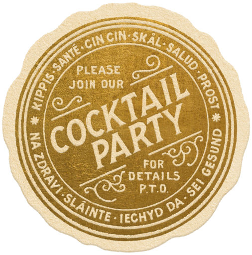 Toaster's Coaster - Cocktail Party Invitation by Annie Atkins
