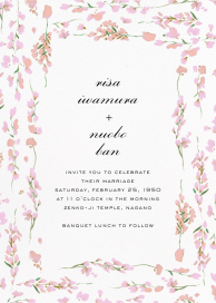 Splendid Floral - Wedding Invitation by Carolina Herrera