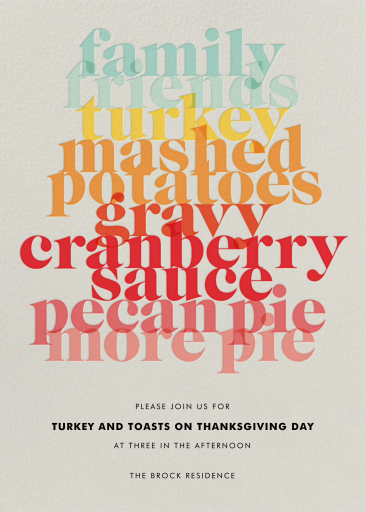 Thanksgiving Essentials - Invitation by Paperless Post