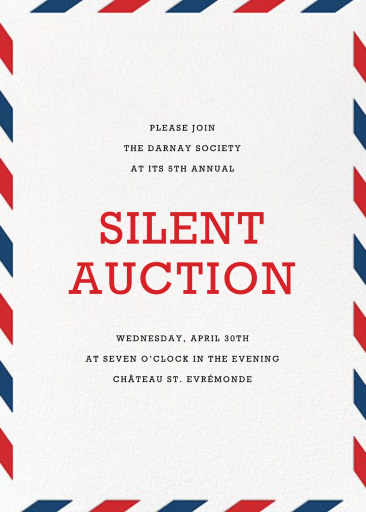 Par Avion - Fundraiser Invitation by Paperless Post