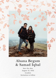 Floral Trellis II (Photo Save the Date) - Save the Date by Oscar de la Renta