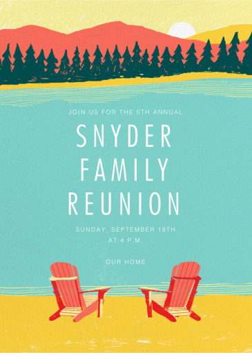 Muskoka Sunset - Celebration Invitation by Paperless Post