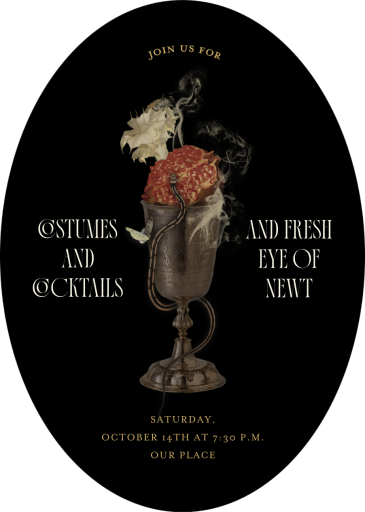 Gothic Chalice - Invitation by Open Sea Design Co.