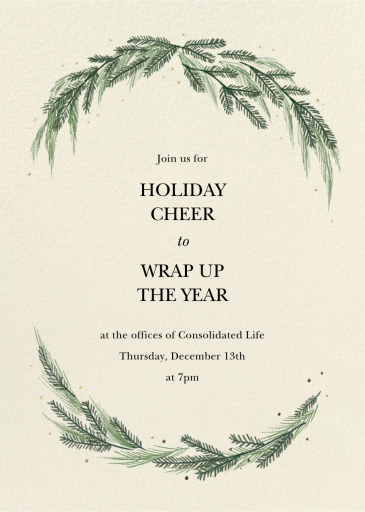 Wintergreen Frame - Invitation by Paperless Post