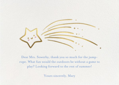 Star Treatment - Thank You Card by Little Cube