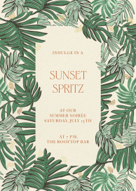 Jungle Canopy - Cocktail Party Invitation by Jungalow