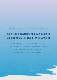 Gradient Painted - Bar & Bat Mitzvah Invitation by Paperless Post
