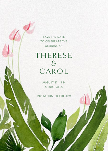 Anthurium - Save the Date by Paperless Post