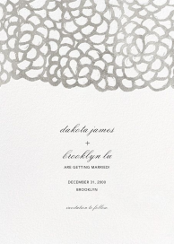 Gardenia (Tall) - Save the Date by Oscar de la Renta