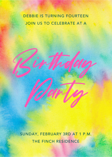 Colorful Tie-Dye - Birthday Invitation by Paperless Post